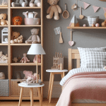 clean, organized child's bedroom