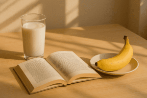 Start your day with reading, milk, and banana for productivity