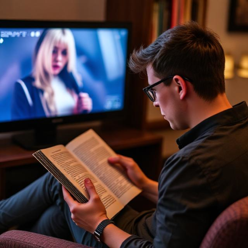 reading habit replacing TV for personal growth